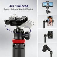 Portable Aluminum Alloy Selfie Stick For Phone Cameras — view 13