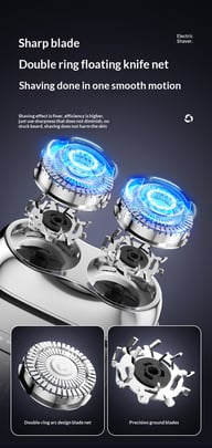 LED Digital Display Portable Mini Electric Shaver | Fast-Charging — view 13