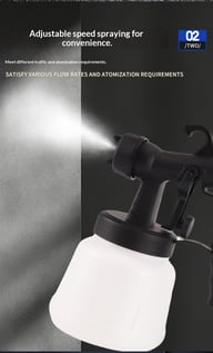 High-Pressure Electric Spray Gun for Paint | Professional Atomizing — view 10