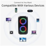 Portable Bluetooth Speaker Sub Woofer Heavy Bass Sound System Party & Mic — view 9