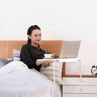 Foldable Tray Table with 6 Heights & 3 Angles | Adjustable Laptop Desk — view 6