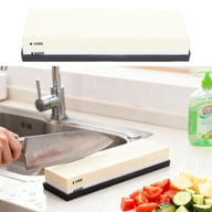 Sharpening Stone Light Yellow White Dual Sided 10 0 0 6000 Grit Wet Stone With Anti Slip Base For Kitchen Woodworking — view 7