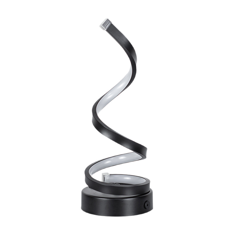 Spiral LED Desk Lamp with USB Power Supply | Adjustable Task Light