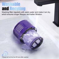 Dyson V10 SV12 Replacement Dust Bin Canister Filter | Large Capacity — view 8