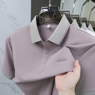 Seamless Ice Silk Men's Short-Sleeve Polo | Breathable Home & Kitchen Comfort — view 13