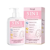 Hoygi 5 In 1 Multi-Effect Facial Cleanser, Gentle Skin-Friendly Daily Cleansing Pump Face Wash — view 1