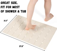 Silicone Non-Slip Massage Mat for Bathroom & Shower | Canada — view 6