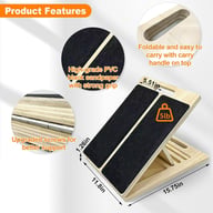 Wooden Slant Board Calf Stretcher | Foldable Incline Board for Yoga — view 20
