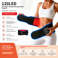 120-LED Far-Infrared Heating Massage Therapy Waist Support Belt — view 16