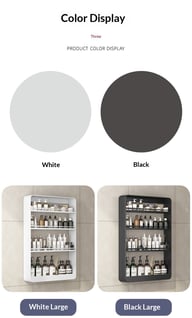 No-Drill Wall-Mounted Bathroom Shelf | Cosmetics Storage Rack Canada — view 16