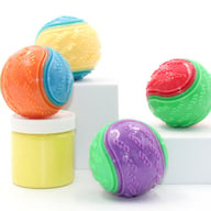 Scooby-Doo Squeaky Dog Balls Set of 8 | Teeth Cleaning Interactive Toys — view 4