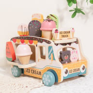Wooden Ice Cream Model Playset Toy | Role-Play Store & Truck — view 3