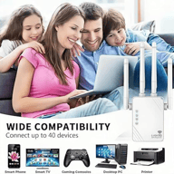 WiFi Amplifier 1200Mbps Dual Band | 4 Antennas Gigabit Port — view 7