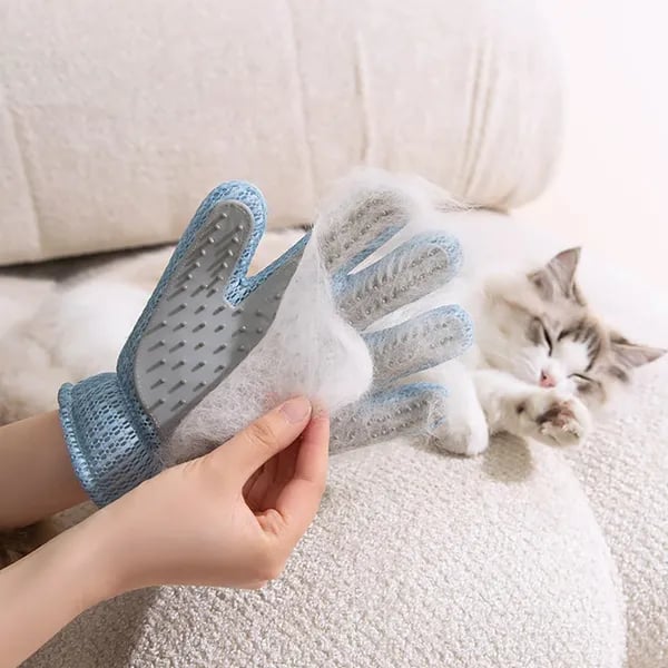 2-in-1 Pet Grooming Glove | Deshedding Brush for Cats & Dogs