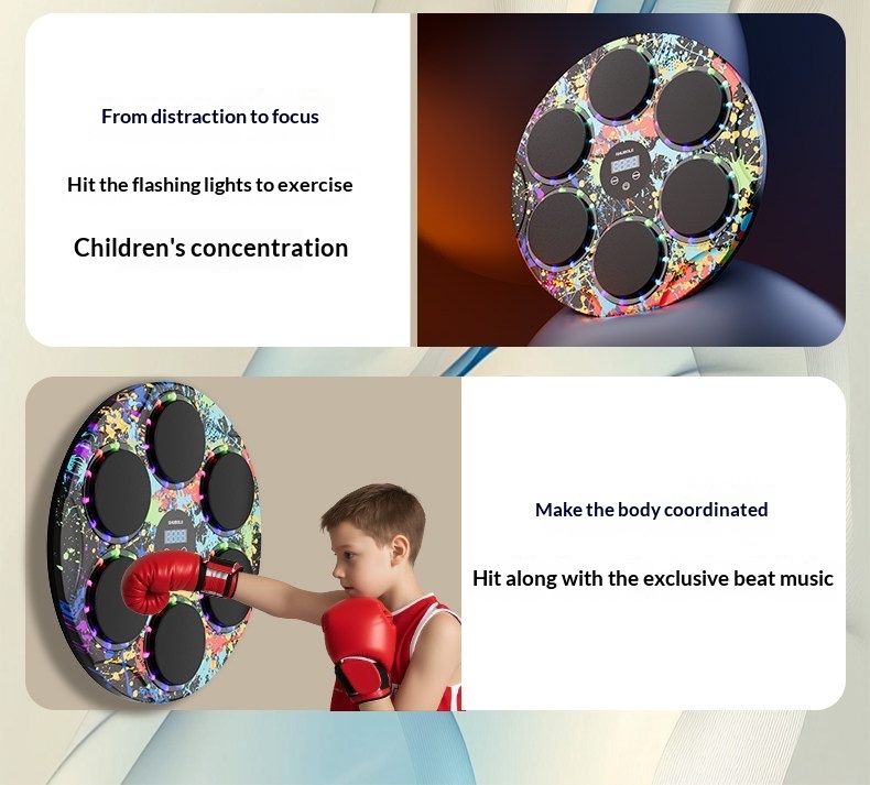 Premium ABS plastic and PU padding materials of boxing machine target