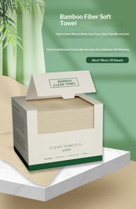 Bamboo-Fiber Disposable Face Towels | Soft, Eco-Friendly, XL Box — view 7