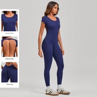 Women's Fashion Solid Color Quick-drying Yoga Bodysuit — view 20