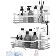 Set Of 2 Shower Shelves (No Drilling Required) - Stainless Steel Bathroom Shelves For The Shower & Bathroom Storage Products — view 2