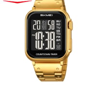 Men's Steel-Band Digital Watch with Dual Time, Alarm & Waterproof Sports Design — view 5