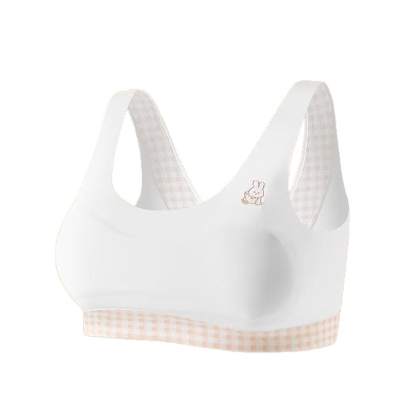 Ice-Silk Training Bra for Young Girls | Posture-Correcting Chest Pad