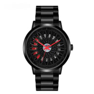 Hollowed-Out Wheel Watch Waterproof Steel Band Business Style Teenagers — view 3
