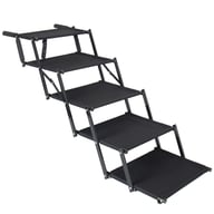 Extra Wide  Foldable Dog Stairs, Pet Ramp With Non Slip Surface And Soft Foam Handle, Dogs Stairs For Cars, High Beds, Truck, Supports Up To 250 Lbs, 5 Steps — view 8