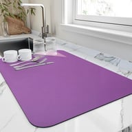 Diatomaceous Earth Kitchen Counter Drying Mat | Heat-Resistant Absorbent Pad — view 6