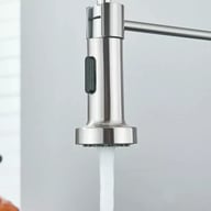 Modern Monobloc Pull Out Kitchen Mixer Tap Dual Spout Spray Single Lever 360 — view 3