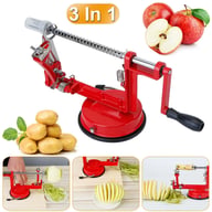 3-in-1 Apple Peeler Slicer Corer | Stainless Steel Manual Fruit Peeler — view 2