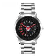 Hollowed-Out Wheel Watch Waterproof Steel Band Business Style Teenagers — view 2