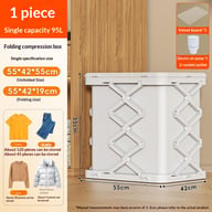 Foldable Plastic Storage Cabinet No Installation | Multi-Layer Organizer — view 9