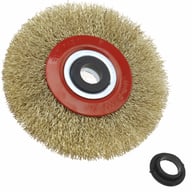 6in Wire Wheel Grinder Bench Grinding Grinder Wire Brush Fine With Reducers UK NEW — view 6