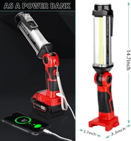 Cordless LED Work Light Milwaukee 18V Battery 2000LM Floodlight — view 11