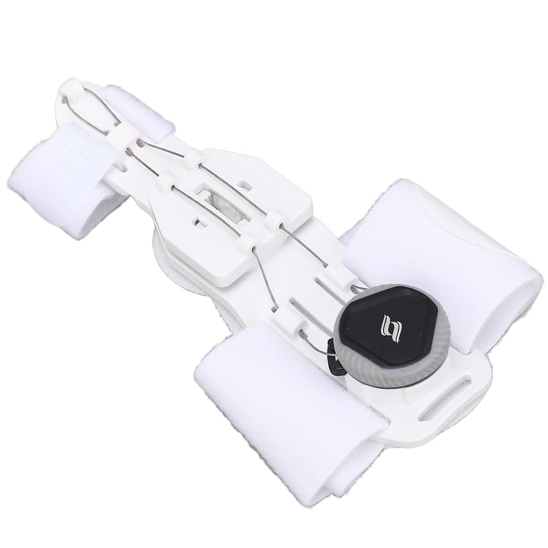 Close-up of silicone padding and toe strap showing comfort design for daily wear