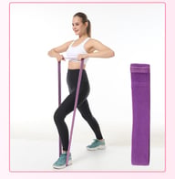 Fitness Waist-Slimming Pull-Up Resistance Band | Yoga Stretch Loop — view 7