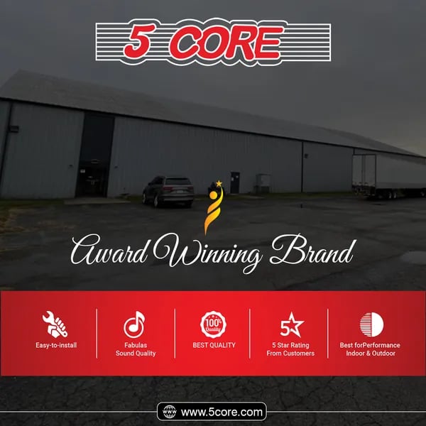 5 Core professional crossover network color-coded wires and low-resistance coil construction