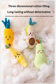 Cartoon Vegetable Fruit Baby Rattle Set | Soft Plush Grasping Toys — view 8