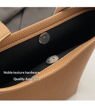 Large-Capacity Pebbled Leather Tote Bucket Bag for Women | Spring — view 13