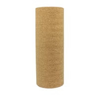 Single solid cork massage yoga roller cylinder on white background