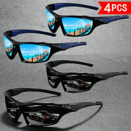 4 PCS Polarized Sports Sunglasses | Windproof UV Protection for Cycling & Fishing — view 4