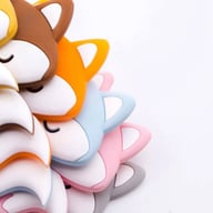 Food-Grade Silicone Baby Teether | Cartoon Fox Design | CA$13.59 — view 12