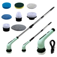 Multi-functional electric cleaning brush with numerous brush and pad attachments