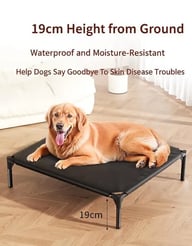 Elevated Foldable Pet Bed | Waterproof, Portable, No Assembly Required — view 6