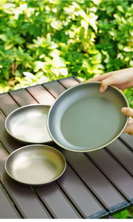 Pure Titanium Camping Dish | Lightweight Tableware for Outdoor Adventures — view 11