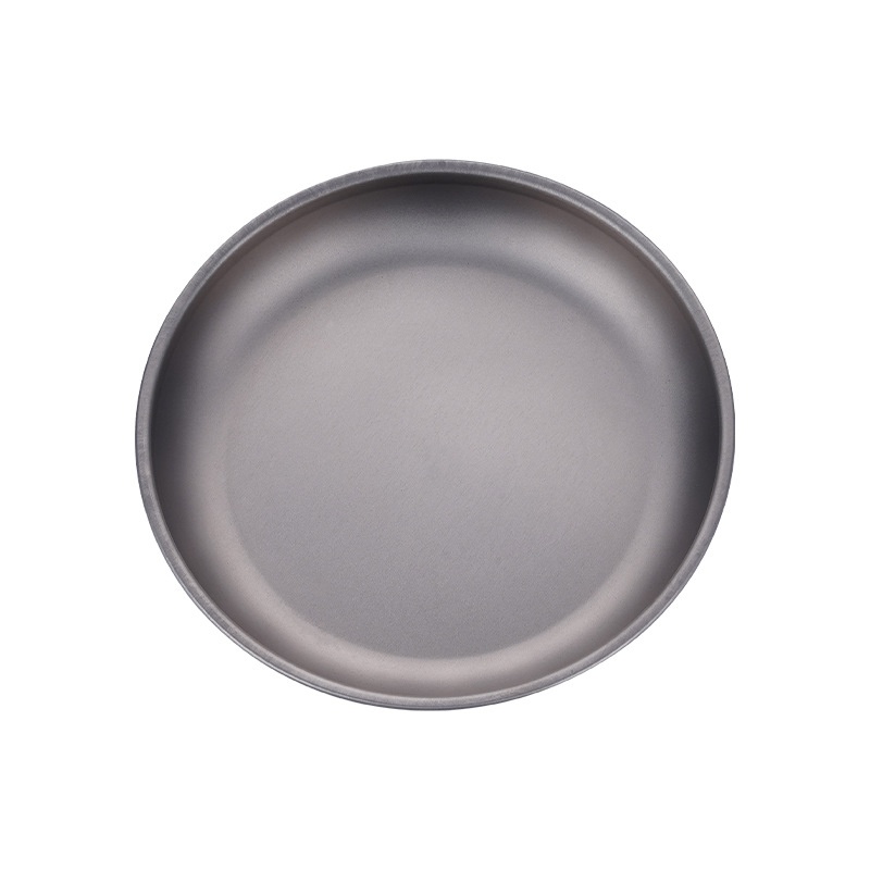 Pure Titanium Camping Dish | Lightweight Tableware for Outdoor Adventures