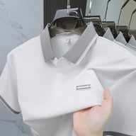 Seamless Ice Silk Men's Short-Sleeve Polo | Breathable Home & Kitchen Comfort — view 16