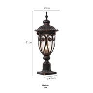 European-Style Outdoor Column Head Lamp | Waterproof Courtyard Lighting — view 5