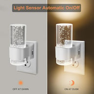 LED motion sensor night light with automatic dusk to dawn activation