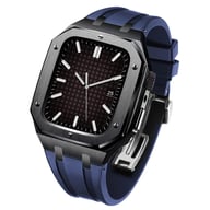 Stainless Steel Smartwatch Case with Fluororubber Band | Luxury Sports Watch — view 18