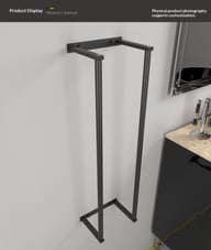 Wall-Mounted Minimalist Towel Storage Rack | Home & Kitchen — view 6